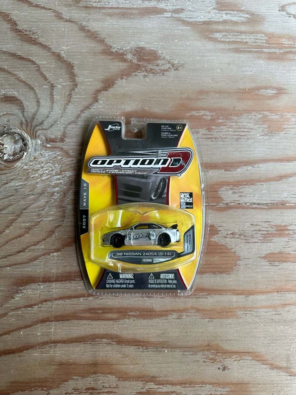 Jada Toys Option D 2007 Wave 10 '98 Nissan 240SX (S-14) Die Cast Collectible